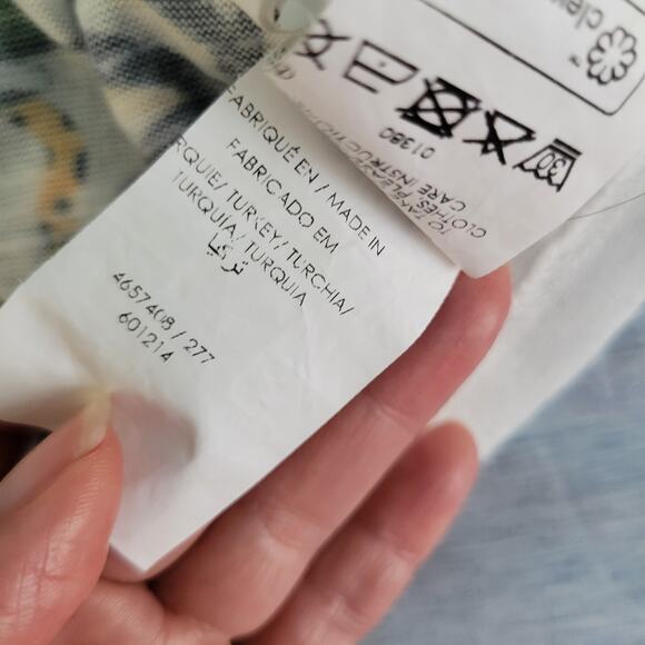 Cache Y2K Tropical Rainforest Flora& Jaguar Sweater Top MD Artsy Farm Rio Vibe - Picture 11 of 16